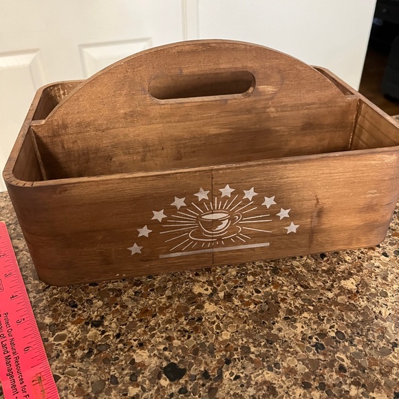 New fresh brewed coffee wood carafe carry case tray mugs not included - Picture 3 of 5